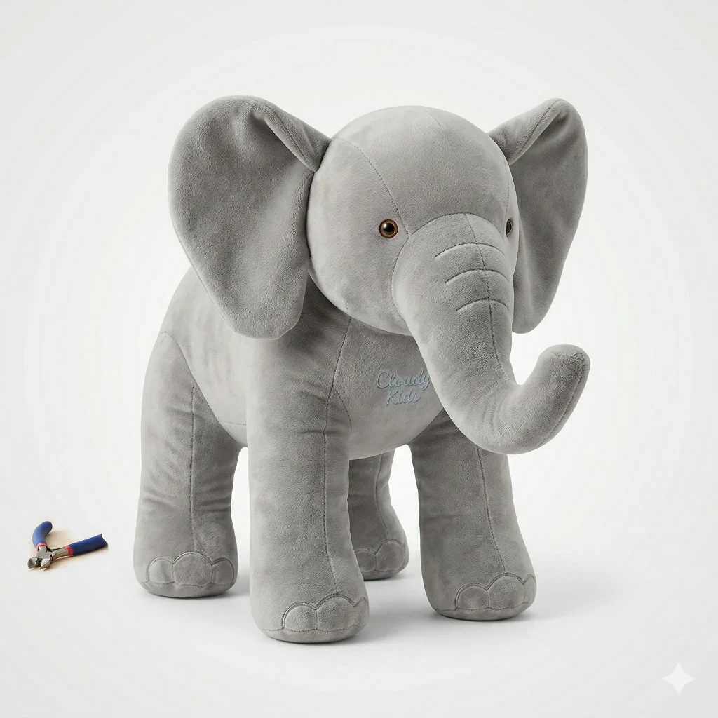 grey elephant plushy